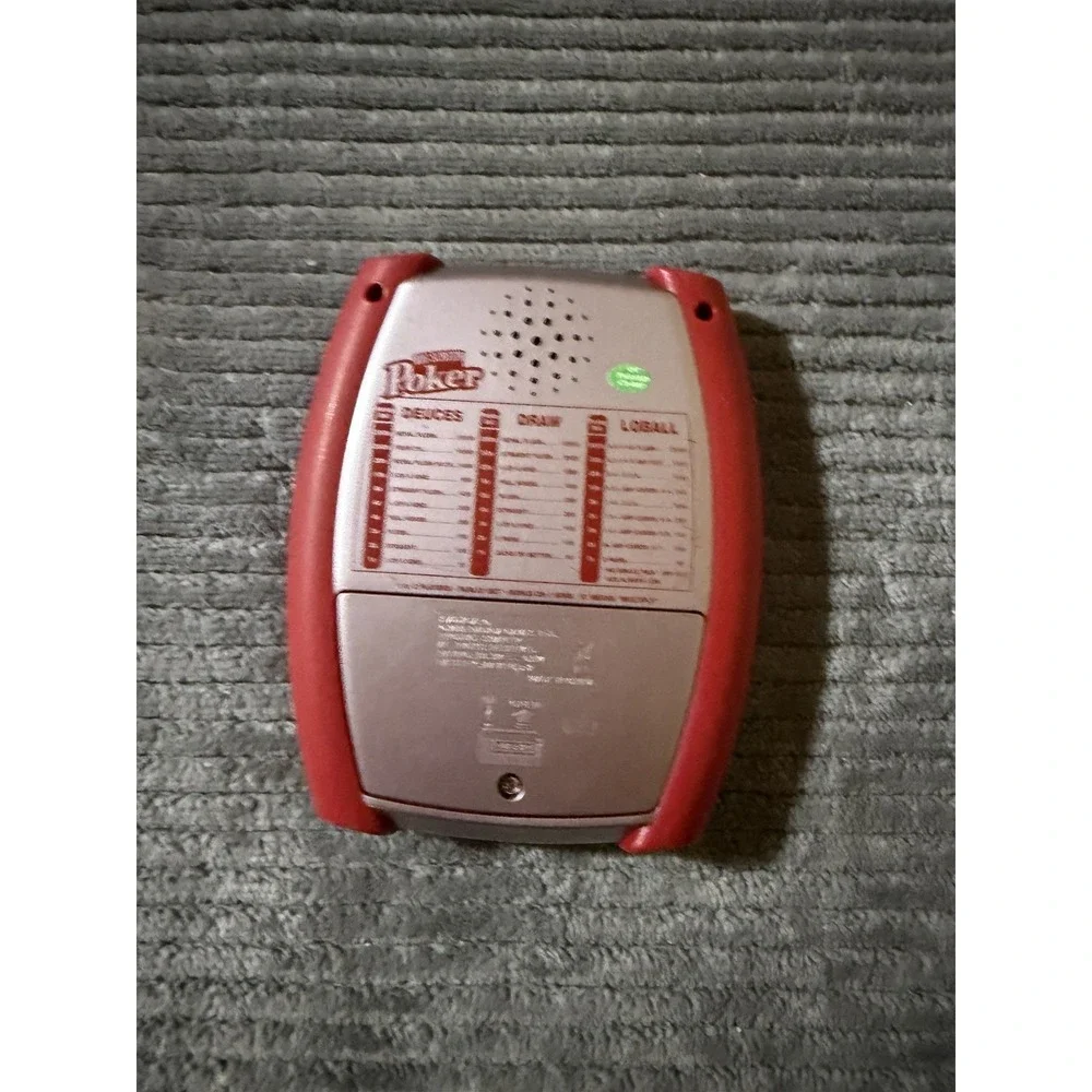 Radica Big Screen Poker Electronic Handheld Game 2005 Travel LCD TESTED & WORKS